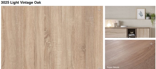 [391D01S2871K02520702800] LHDF E0 KronoDesign 3025 LIGHT VINTAGE OAK 2.5x2070x2800