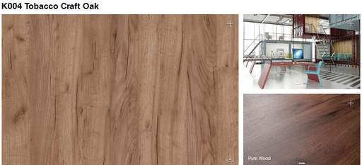 [391D01S2873K02520702800] LHDF E0 KronoDesign K004 Tobacco Craft Oak 2.5x2070x2800