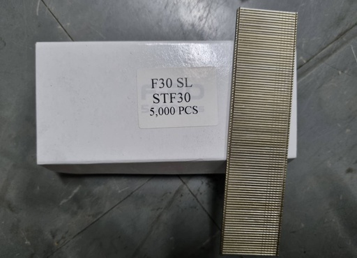 [FS060502601] ลูกแม็ค ขาเดี่ยว F-30 สแตนเลส  ขนาด 5,000 ตัว/กล่อง